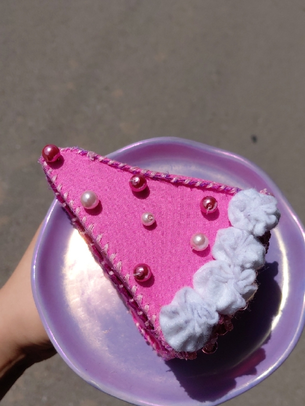 Handcrafted Strawberry Cake Slice - Picture 4 of 5